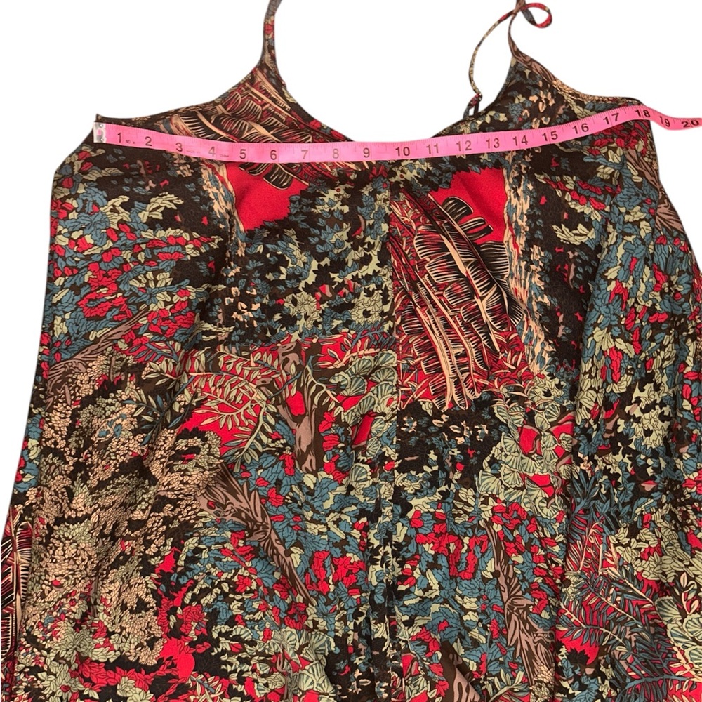 SHEIN Red and Black Asymmetrical Sundress Summer Dress 0XL Plus Size - Picture 6 of 7